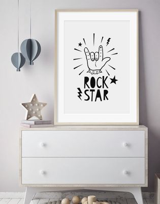 Rock Star Print, £7.02 | Mini Leaners