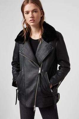Maizie 2-In-1 Leather Biker Jacket from All Saints