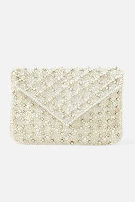 Pearl Beaded Clutch Bag from Accessorize