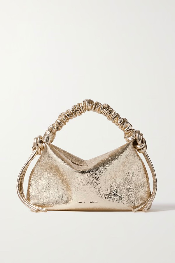 Mini Ruched Metallic Leather Shoulder Bag from Proenza Schouler