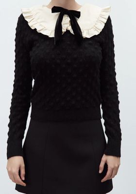 Black Jumper With Bow from Zara