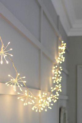 Silver Starburst Indoor Or Outdoor Light Chain