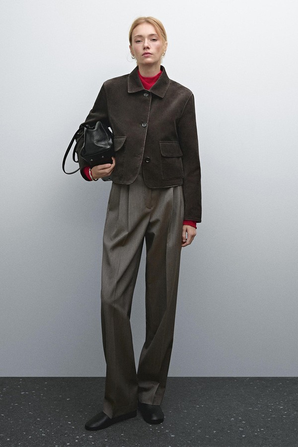 Cool Wool Pleated Trousers from Massimo Dutti