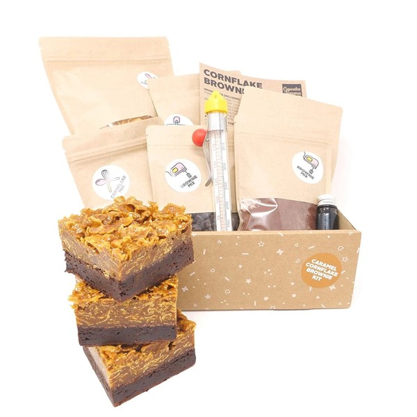 Caramel Cornflake Brownie Baking Kit from Crumbs & Dollies