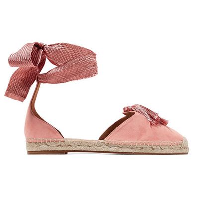 Aquazzura Love Tasselled Suede Espadrilles from Aquazzura