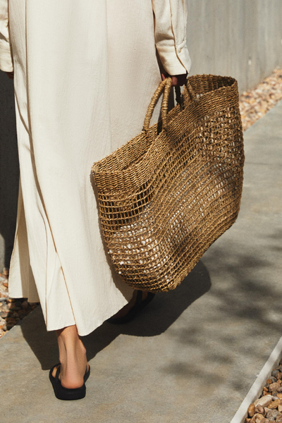 Seagrass Beach Tote Bag, £69.99 | Zara