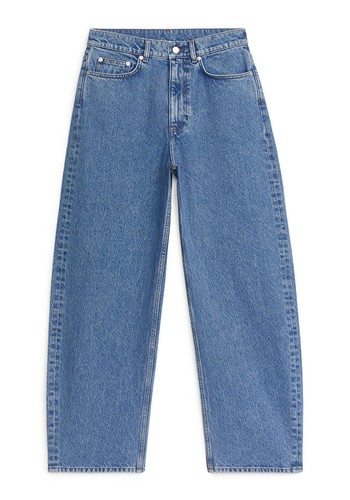 Barrel Leg Non-Stretch Jeans 