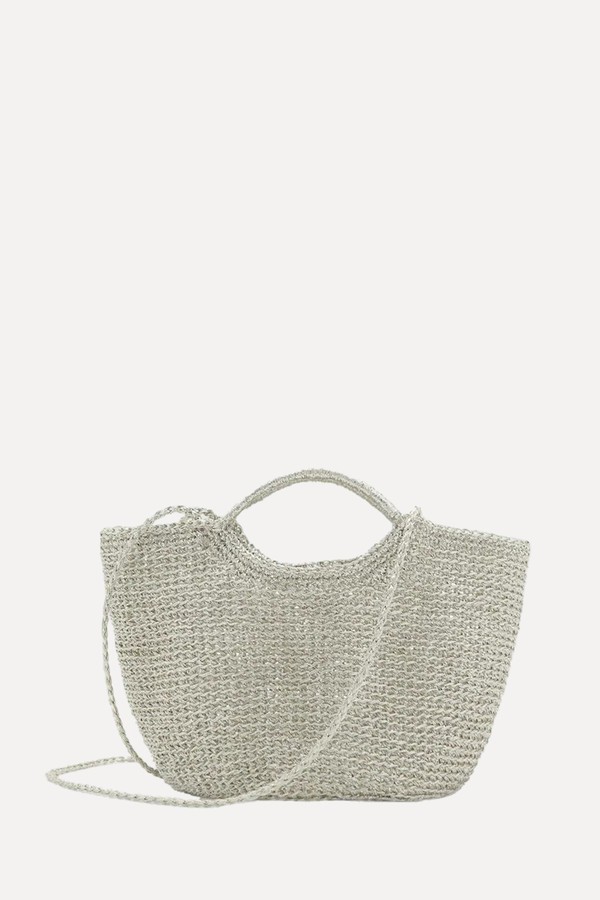 Mini Woven Crossbody Bag from Mango