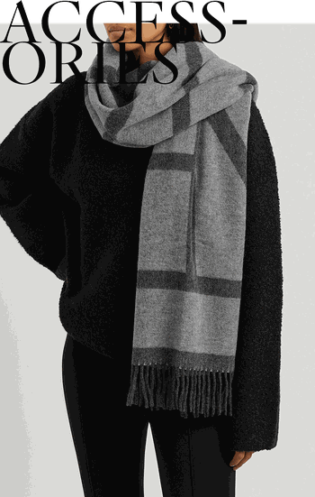 Logo Jacquard Wool Scarf, £220 | Totême