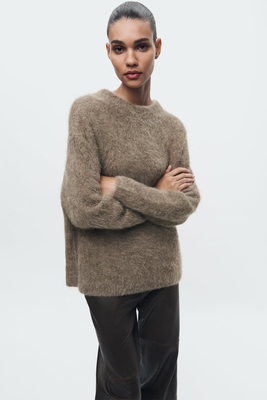 Oversized Alpaca-Blend Sweater