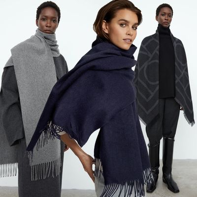 18 Blanket Scarves For A Warm And Chic Look