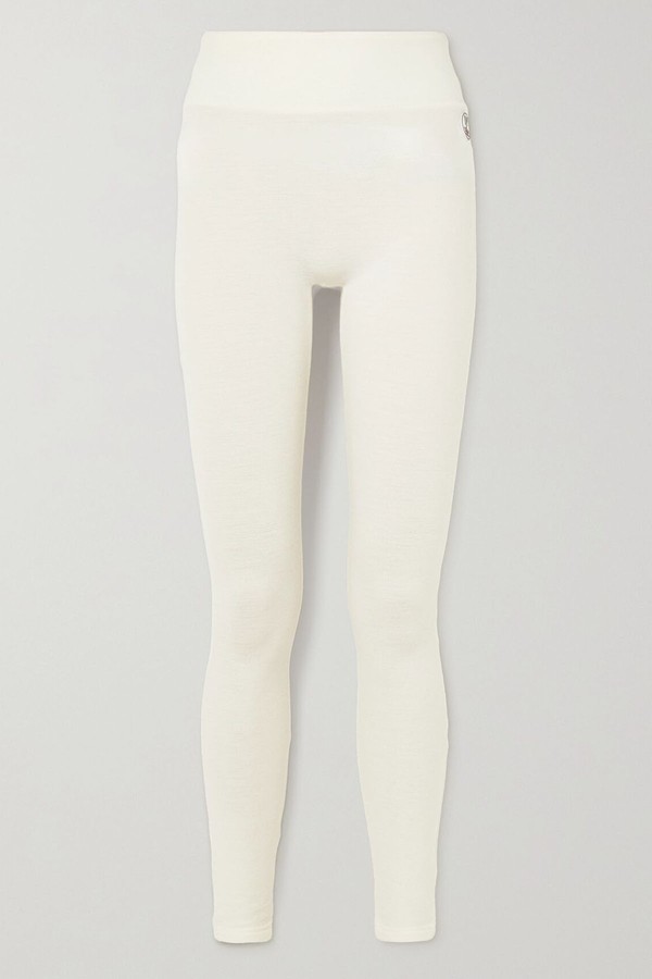 Ski Merino Wool Blend Piqué Leggings  from We Norwegians 