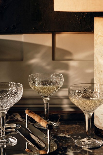 Barwell Cut Crystal Champagne Coupes from Soho Home