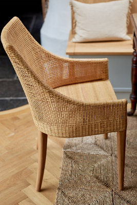 Polperro Woven Dining Chair from Rowan & Wren