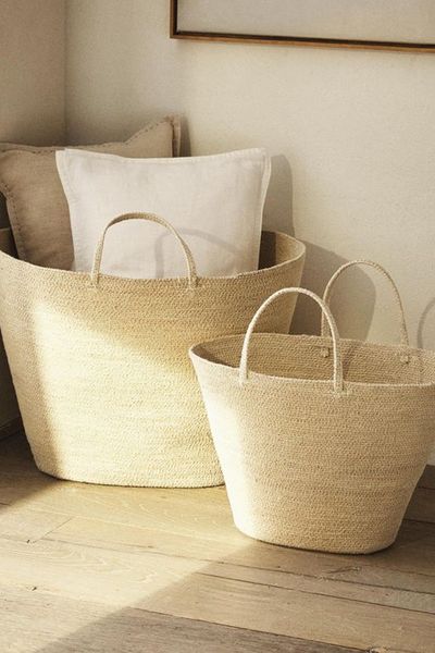 Large Seagrass Basket With Handles