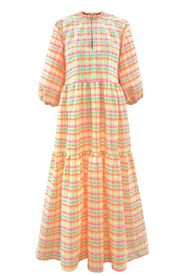 Gingham Camden Passage Dress from Justine Tabak
