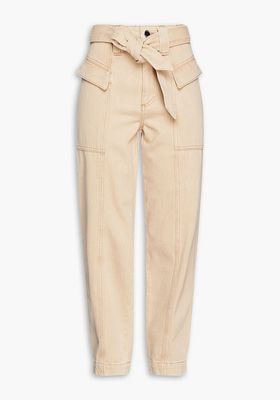 Belted High Rise Tapered Jeans from Claudie Pierlot