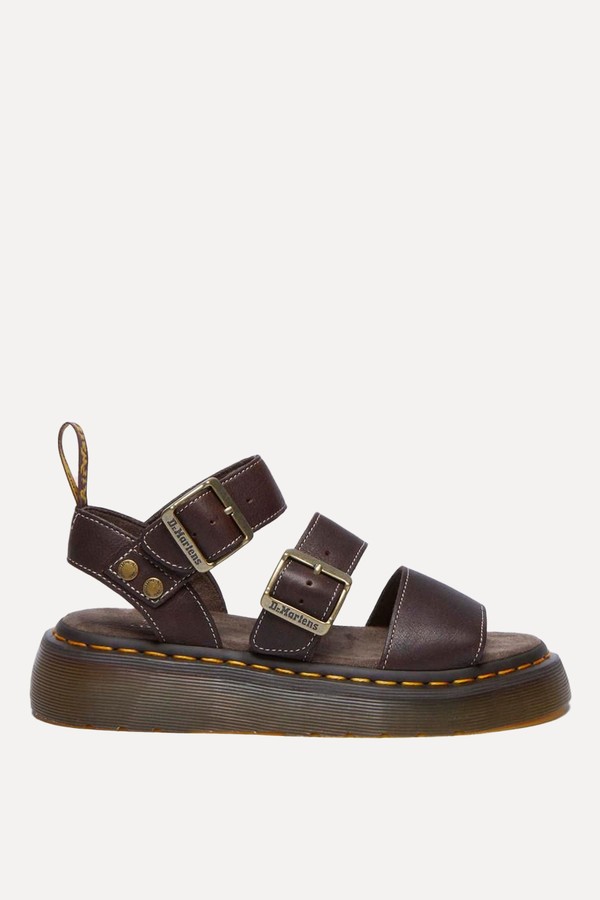 Gryphon Quad Grizzly Leather Sandals