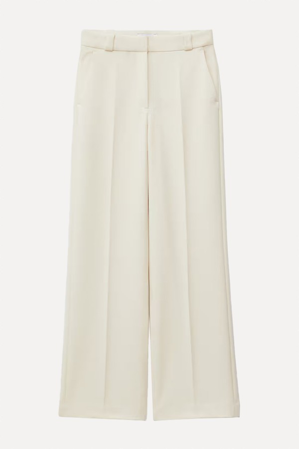 Wide Leg Crease Trousers from & Other Stories