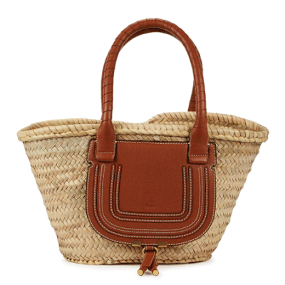 Marcie Medium Raffia Basket Bag from Chloé