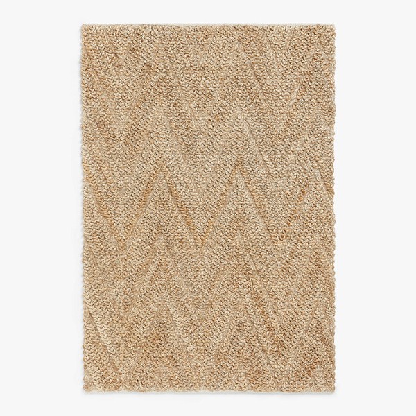 Chevron Knot Jute Rug from John Lewis & Partners