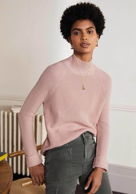 Mia Ribbed High Neck Jumper from Boden