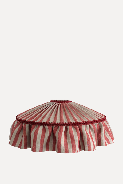 Tent Stripe Tiffany Ruffle Lampshade from Beauvamp Studio