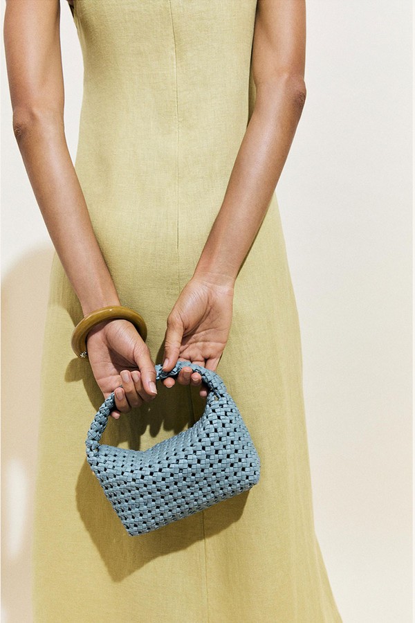 Braided Leather Mini Bag