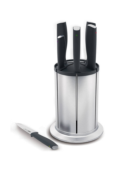 Elevate Carousel Stainless Steel Filled Knife Block from Joseph Joseph