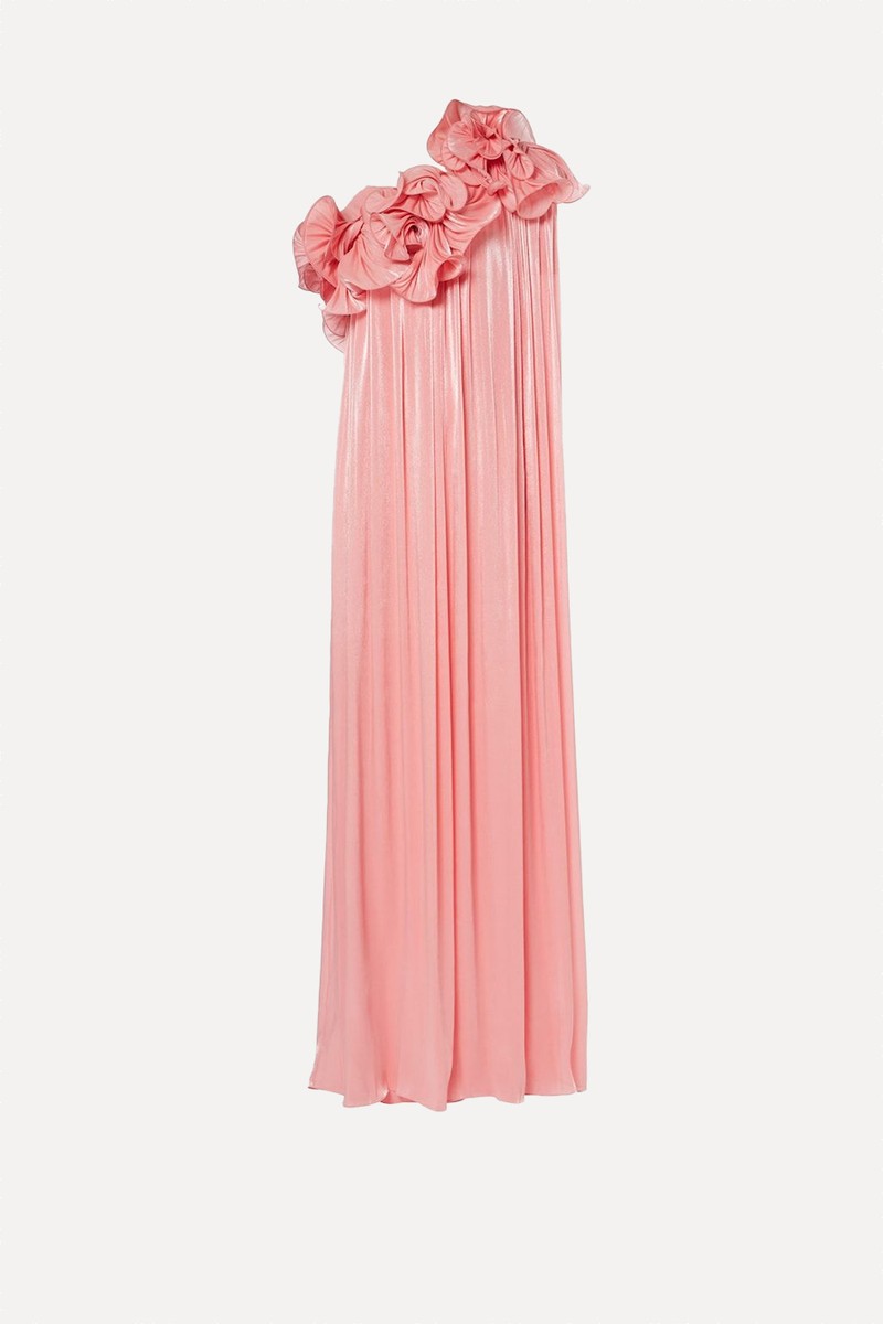 Charmain Plissé Georgette Gown from Costarellos