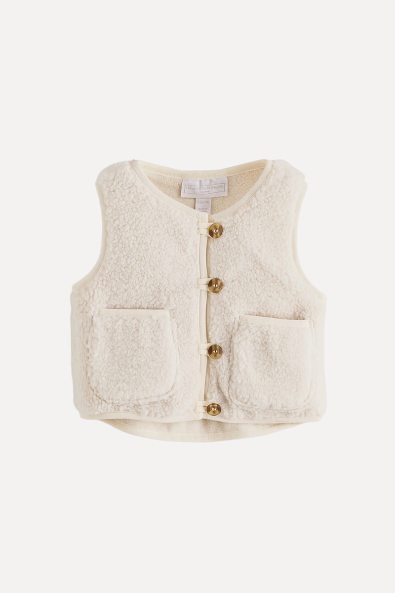 Borg Cream Gilet from The White Company