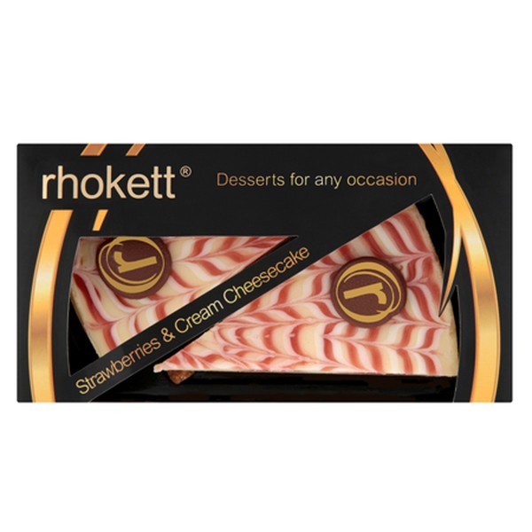 Strawberries and Cream Cheesecake from Rhokett