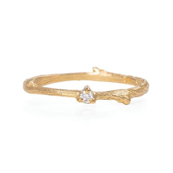 Solid Gold Promise Me Ring Classic Diamond