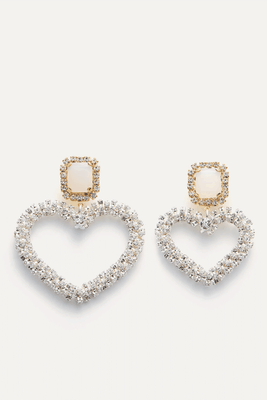 Mixed Asymmetrical Hearts Earrings from Magda Butrym