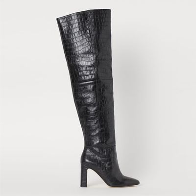 Leather Thigh Boots from H&M