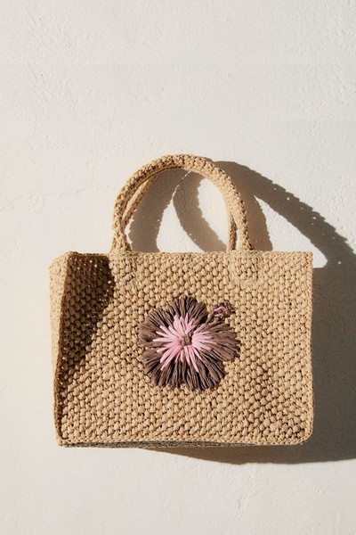 Natural Fibre Handbag from Mango