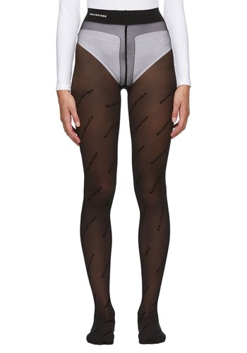 Black Logo Tights from Balenciaga