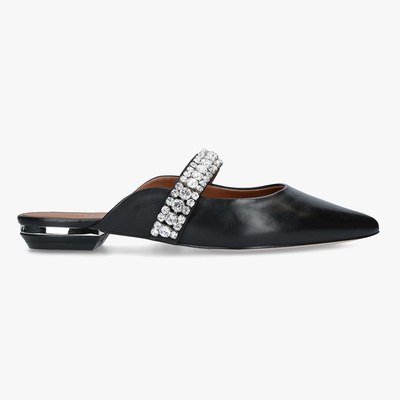 London Princely Leather Embellished Mules from Kurt Geiger