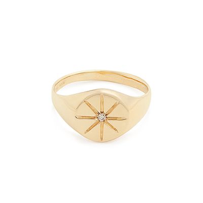 Diamond & Yellow-Gold Ring from Jacquie Aiche