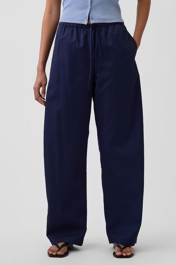 Poplin Easy Barrel Trousers from GAP