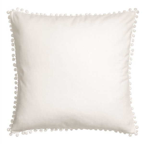 Pompom Trimmed Cushion Cover