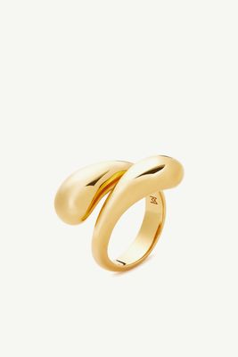 Savi Crossover 18kt Gold-Plated Ring from Missoma