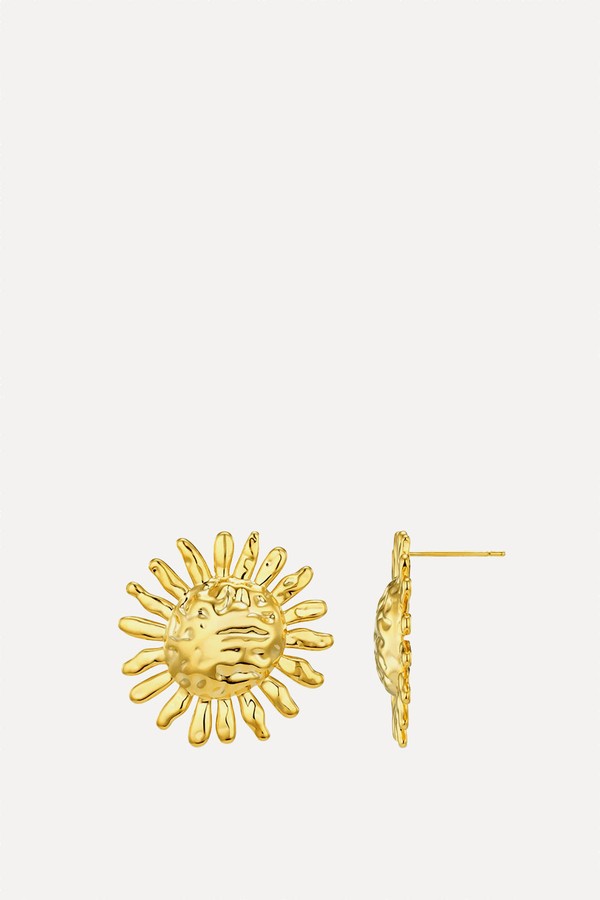 Statement Molten Sun Stud Earrings from Orelia