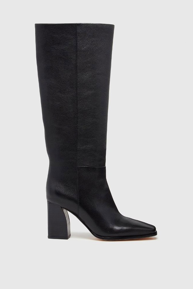 Faye Boot - Black Leather