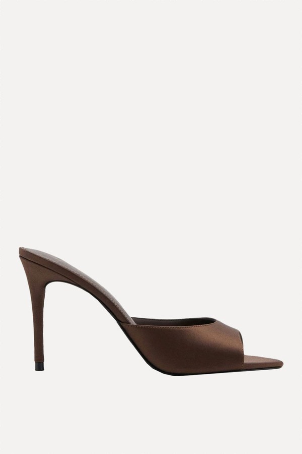 Satin High-Heeled Sandals from Mango