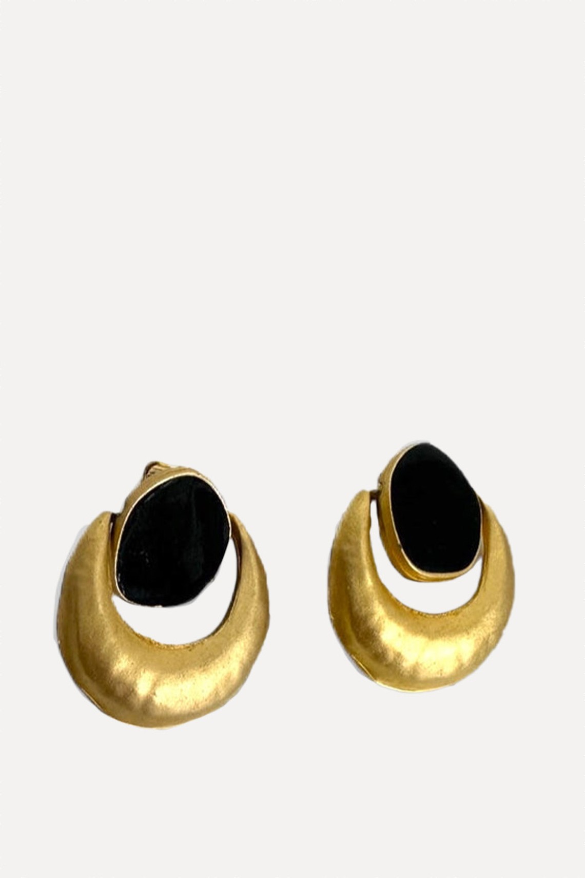 Black X Gold Earrings from Jen Wonders