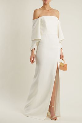 Octon Off-The-Shoulder Crepe Gown from Roland Mouret