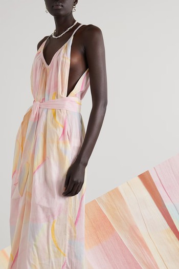 Sydney Belted Printed Cotton-Crepon Coverup, £246 | Mara Hofman