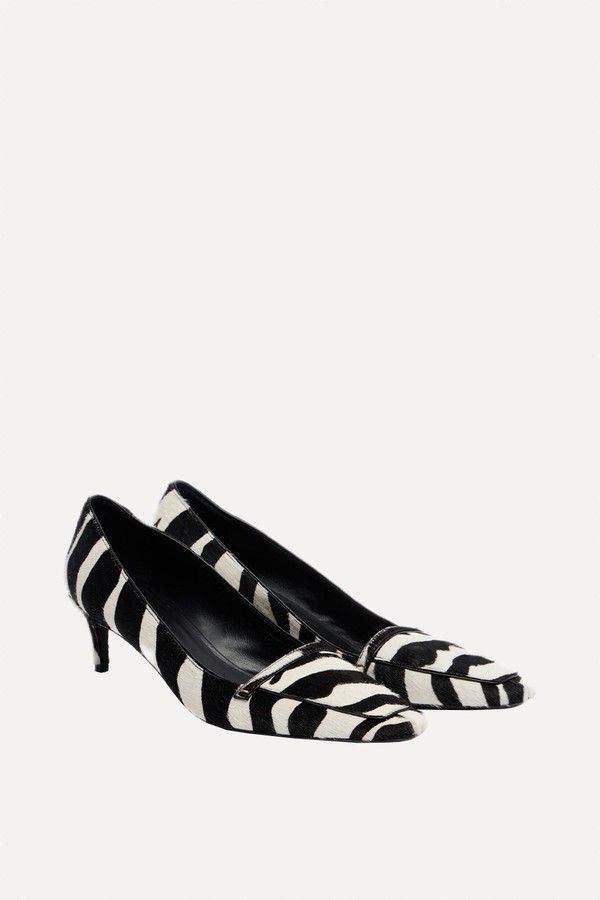 Celia 50 Zebra-Print Calf Hair Pumps from Khaite