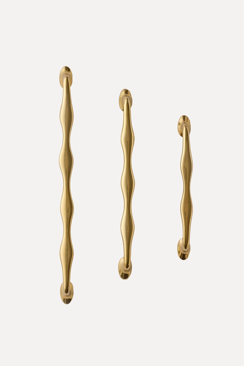 Polished Brass Wave Handle from MG & Co